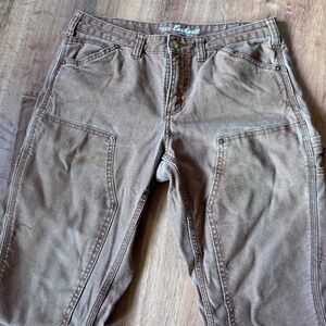 Women's Vintage Carhartt Mid-Rise Slim Leg Double Knee Work Pants